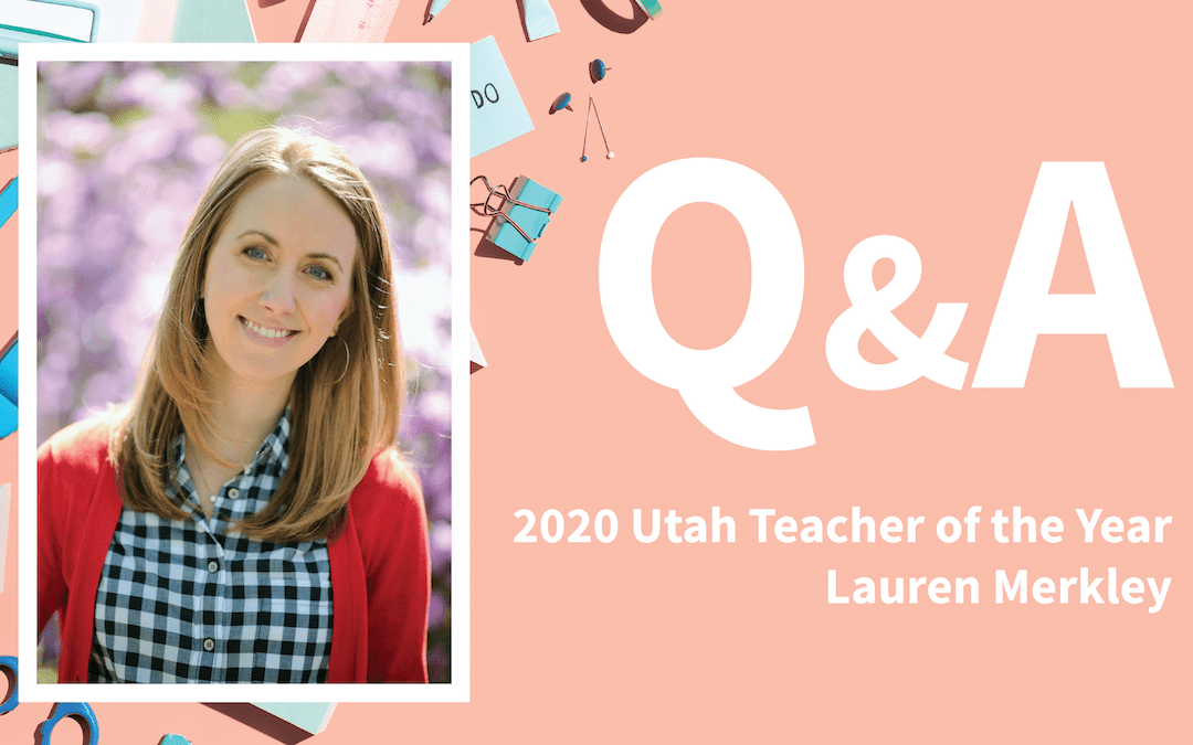 Utah Teacher of the Year: Be kind to each other in dizzying new territory